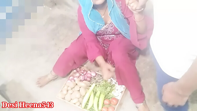 Hindi 18 Year Old Teen Indian Desi Bhabhi Sells Vegetables And Gives Blowjobs