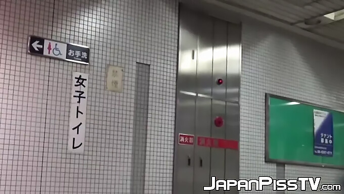 Japanese Girls Caught On Camera Peeing In Public Restroom